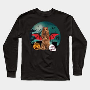 Happy Halloween Cocker Spaniel Dogs Halloween Gift Long Sleeve T-Shirt